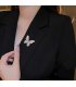 XSB279 - Elegant Diamond Butterfly Brooch